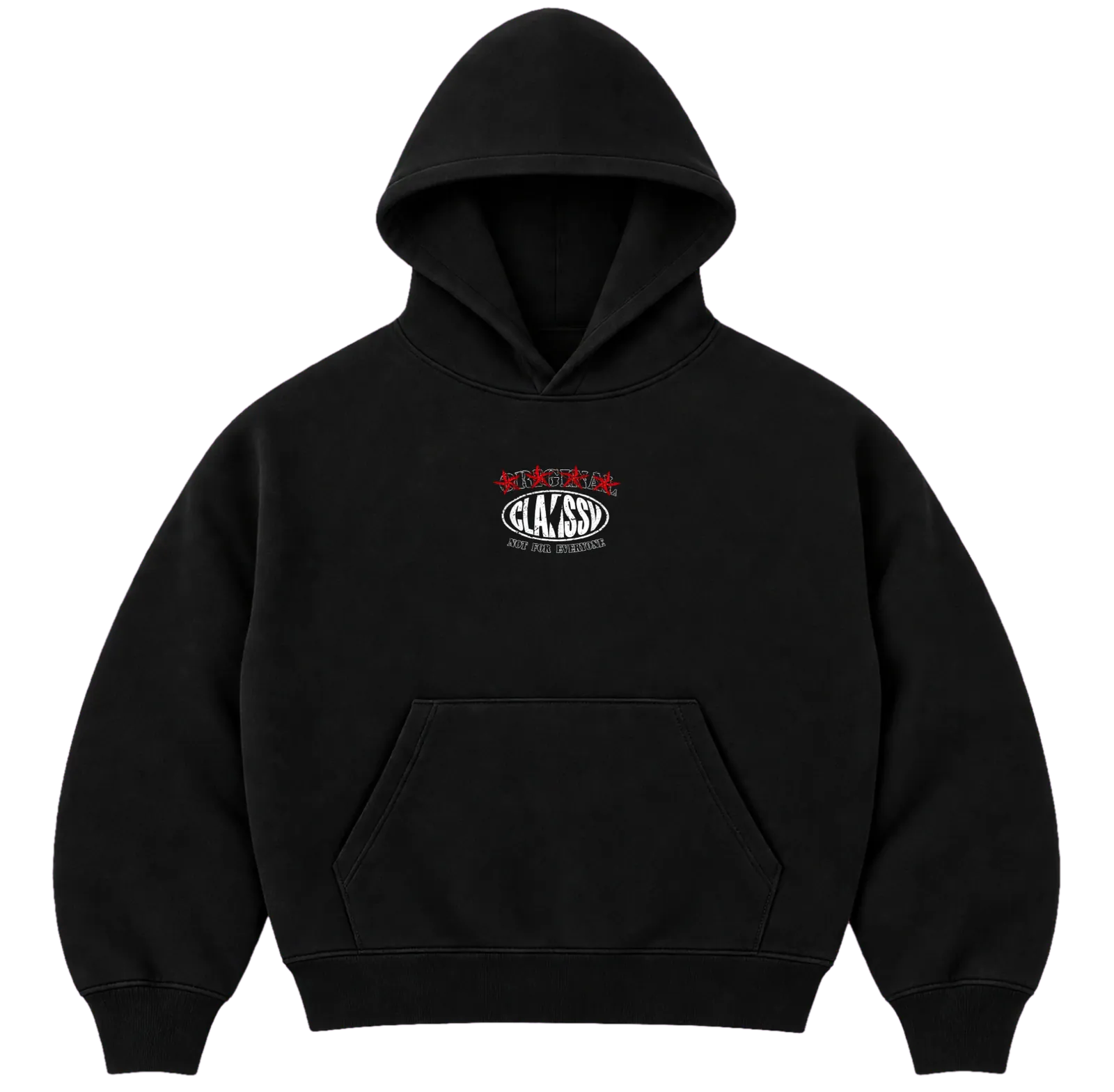Hoodie Cropped Black