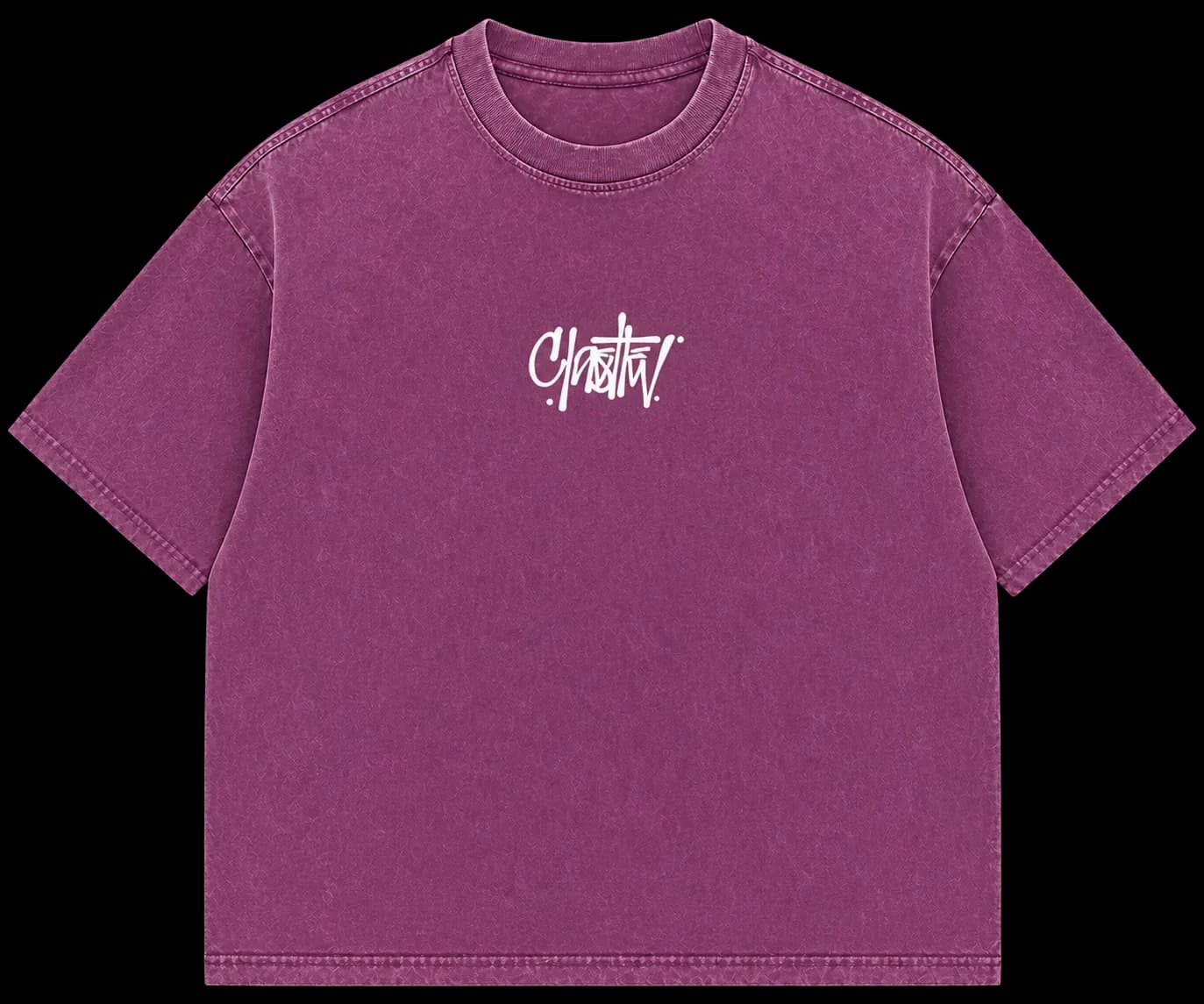 T-shirt Washed Classy V Edition - Rose